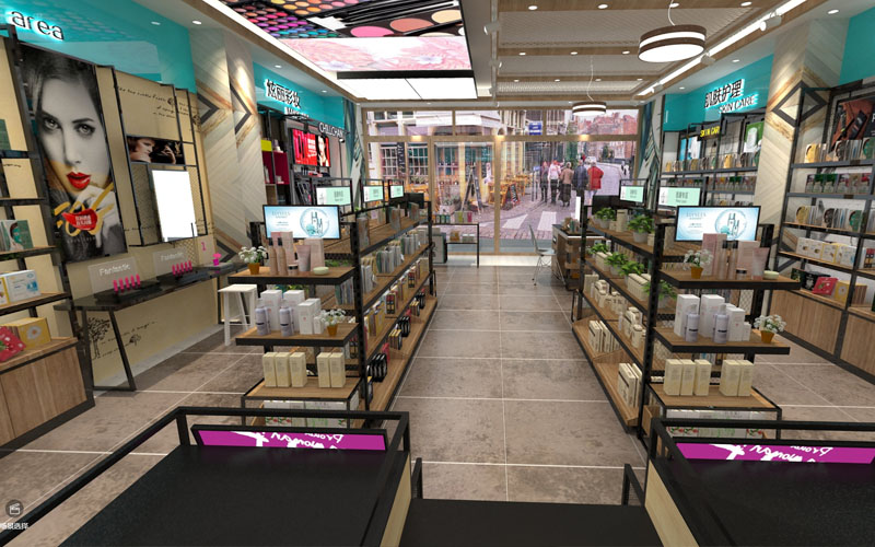 美妍堂化妝品店360°全景案例